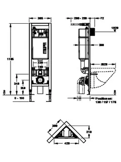 nextVIT Eck-WC-Element Typ E31 SBH 120 – Bild 2