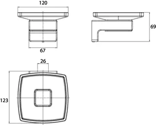 Emco Seifenhalter cue 00100 Glasteil satiniert chr – Bild 3