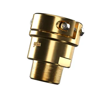 minigebo Messing-Kompaktadapter Serie303 1/2" mit Außengewinde