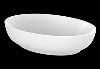 TOTO Aufsatzwaschtisch WU, rund 550 mm, ohne Hahnloch, mit Überlauf
