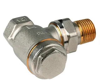 Resideo Rücklaufverschraubung Veramax Messing vernickelt, Eck, 3/4''
