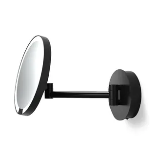 JUST LOOK WR LED Wandkosmetikspiegel beleuchtet, 5-fache Vergr., schw. matt