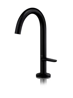 Hansgrohe Waschtischmischer Select 170 Axor One mit Push-Open Ablaufgarnitur mattschwarz – Bild 2