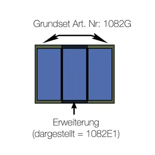 SOLARFOCUS KOLLEKTOR-EINFASSUNG Sunny und SUNeco- EINREIHIG Erweiterung