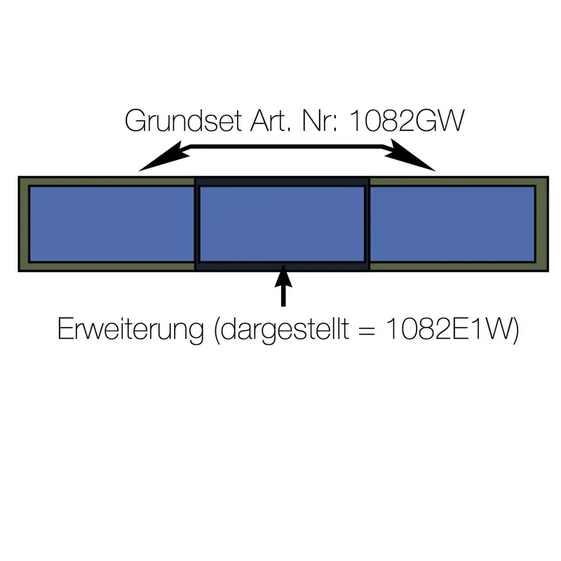 SOLARFOCUS KOLLEKTOR-EINFASSUNG Sunny und SUNeco - EINREIHIG O WAAGR.