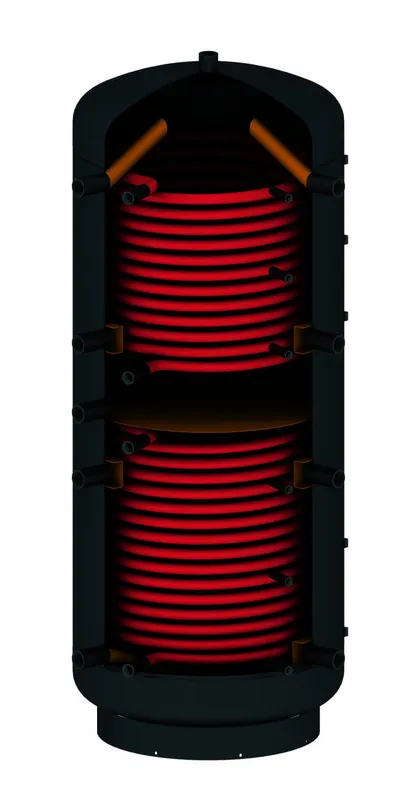 SOLARFOCUS SCHICHTPUFFERSPEICHER 800 l mit 2 Solarregistern