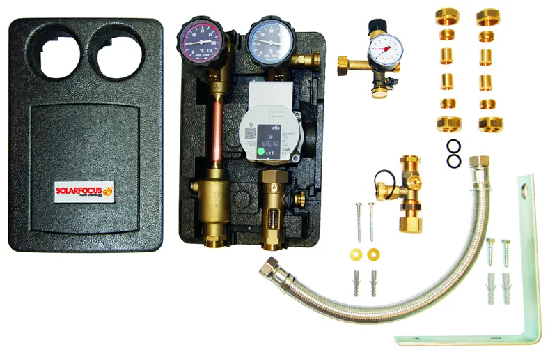 SOLARFOCUS PUMPENGRUPPENSET HE mit LA bis 13 m² für OP