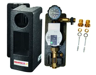 SOLARFOCUS RÜCKLAUFPUMPENSET KRVS 22 mm Durchflussmenenger. 3-14 l/min Anschl.: