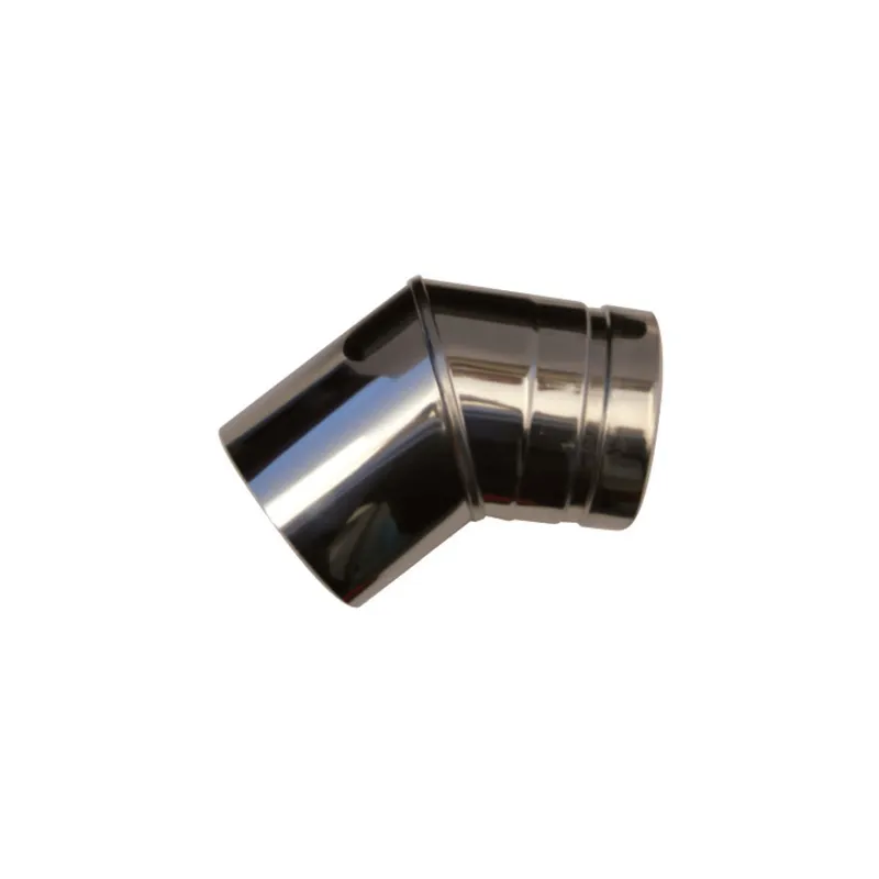 SOLARFOCUS EDELSTAHL ABGASROHRBOGEN DM 100mm, geschweißt 45°