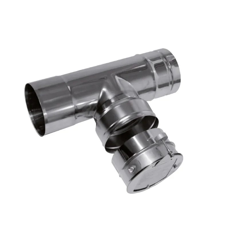 SOLARFOCUS EDELSTAHL-ZUGREGLER DM 100 mit Explosionsklappe, Adapter und T-Stk