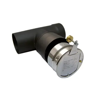 SOLARFOCUS ZUGREGLER SCHWARZ DM 150 mm mit Explosionsklappe