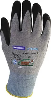 Handschuhe FlexN Gr.10 grau/schwarz EN 3 88 PSA II PROMAT