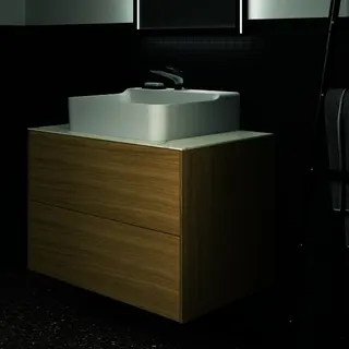 Ideal Standard Waschtisch-Unterschrank Conca, 2 Auszüge, o.Platte, 800x505x540mm, Eiche hell – Bild 5