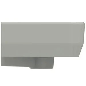 IS Handwaschbecken i.life S 1 Hl. m.Ül. Hahnbank rechts 450x250x140mm Weiß