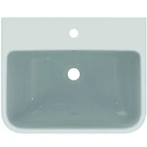 Ideal Standard Waschtisch i.life B 1 Hahnloch mit Überlauf 550x440x180mm Weiß – Bild 2