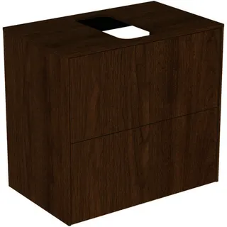 Ideal Standard Waschtisch-Unterschrank Conca, 2 Auszüge, m.mi.Ausschnitt,602x373x550mm,Walnuss D. – Bild 2