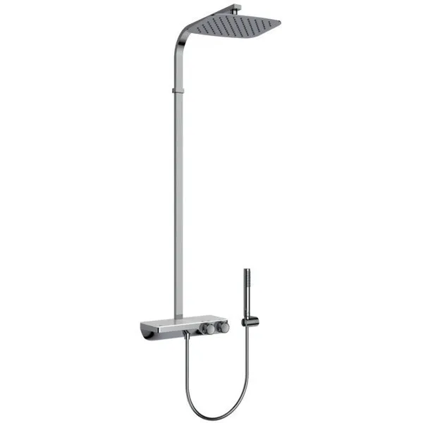 Ideal Standard Duschsystem Ceratherm S200 mit Ablage und Stick-Handbrause Chrom