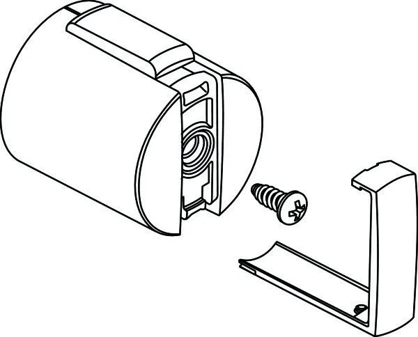 Ideal Standard Temperaturgriff Therm., A962879AA, Chrom