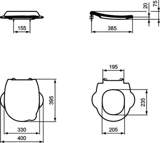 Ideal Standard WC-Sitz Contour21 Schools, f.Kinder 3-7J., Rot – Bild 4