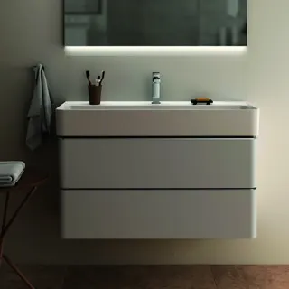 Ideal Standard Waschtisch Strada II, 1 Hahnloch, mit Überlauf, 1000x430x170mm, Weiß – Bild 5