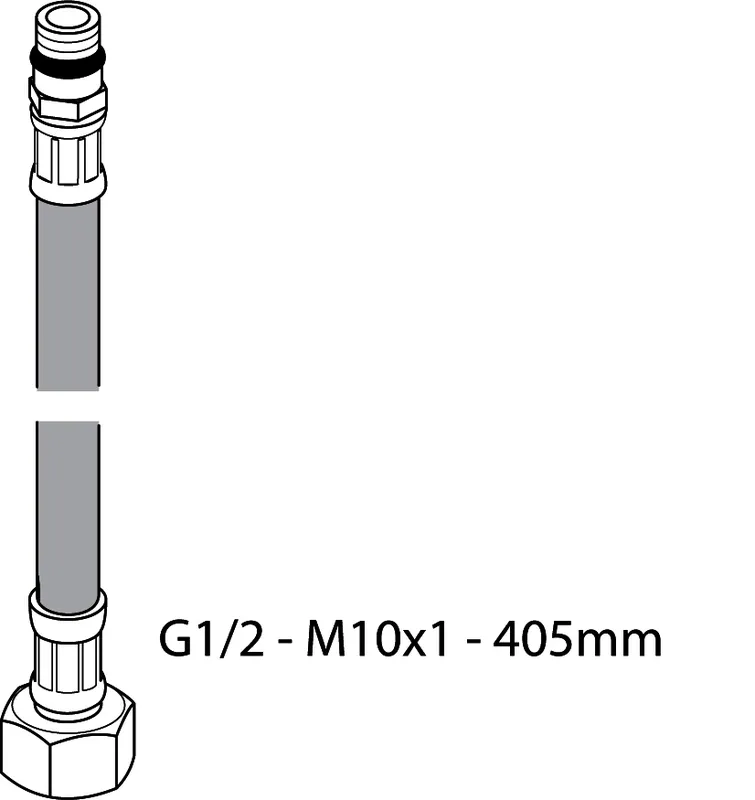 Ideal Standard flexibler Schlauch, G1/2 I, M10X1, 405mm