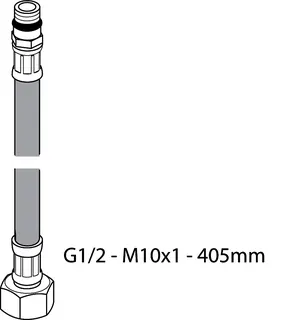 Ideal Standard flexibler Schlauch, G1/2 I, M10X1, 405mm