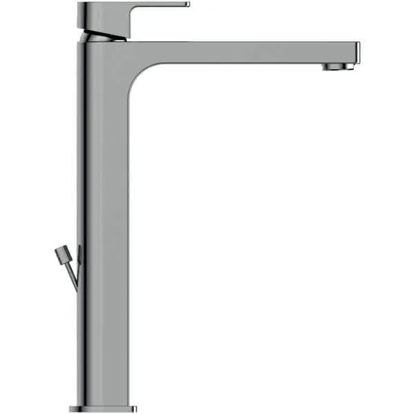 Ideal Standard Waschtisch-Armatur Edge, m.verl. Sockel, 5 l/min., m.Ablgarn., Ausld.165mm, Chrom