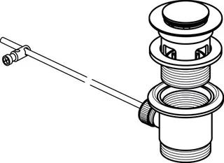 Ideal Standard Ablaufgarnitur für Waschtisch, Edelstahl – Bild 2