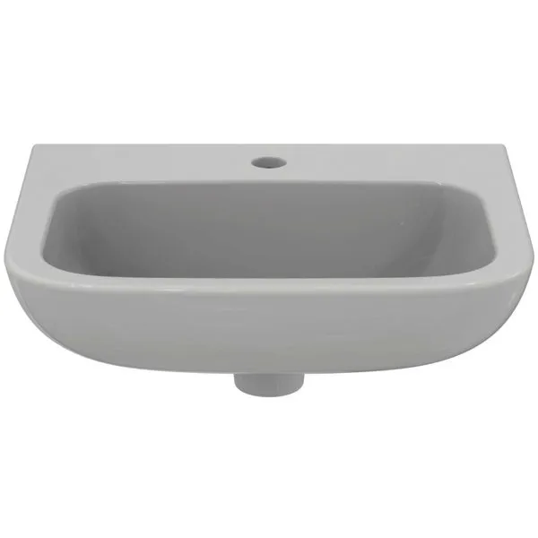 Ideal Standard Handwaschbecken Contour 21, 1 Hahnloch, ohne Überlauf, 500x420x195mm, Weiß