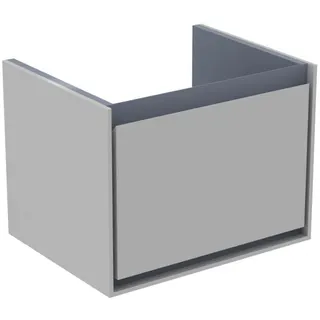 Ideal Standard Waschtisch-USchrank Connect Air Cube, 1Ausz., 530x409x400mm, Weiß gl.u. Hellgrau matt – Bild 1