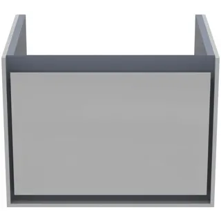 Ideal Standard Waschtisch-USchrank Connect Air Cube, 1Ausz., 530x409x400mm, Weiß gl.u. Hellgrau matt – Bild 2