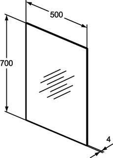 Ideal Standard Spiegel Mirror&Light, 500x4x700mm – Bild 3