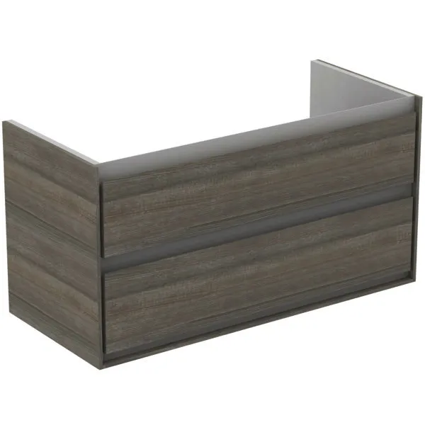 Ideal Standard MWT-Unterschrank Connect Air,2 Ausz., 1000x440x517mm, Eiche gr.Dek.u.Weiß matt