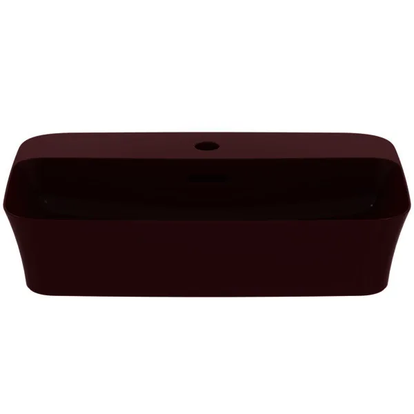 Ideal Standard Schale Ipalyss, 1 Hahnloch, mit Überlauf, 550x380x145mm, Granatapfel