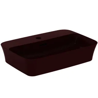 Ideal Standard Schale Ipalyss, 1 Hahnloch, mit Überlauf, 550x380x145mm, Granatapfel – Bild 3