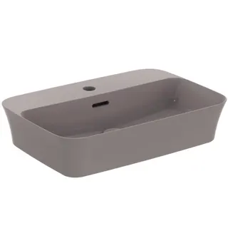 Ideal Standard Schale Ipalyss, 1 Hahnloch, mit Überlauf, 550x380x145mm, Betongrau – Bild 3