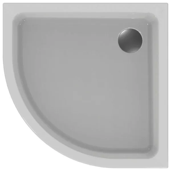 Ideal Standard Viertelkreis-Brausewanne Hotline Neu, 900x900x80mm, Weiß