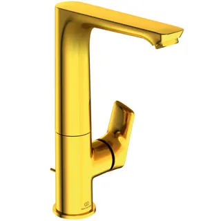 Ideal Standard Waschtisch-Arm.Connect Air,5l/min,m.Ablgarn., m.h.schwenkb.Ausl.,Ausld.174mm,Brus.gold – Bild 3