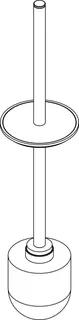 Ideal Standard WC-Bürste Connect, mit Stiel, Chrom
