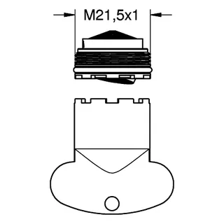 GROHE Mousseur 48480 Außengewinde integriert M 21,5x1 – Bild 3