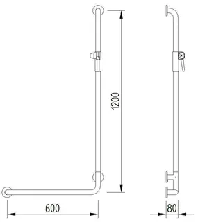 LEH DUHA Concept Pro 32/600x1200 li. Edelst. glatt mit Brauseh. und Rosetten – Bild 3