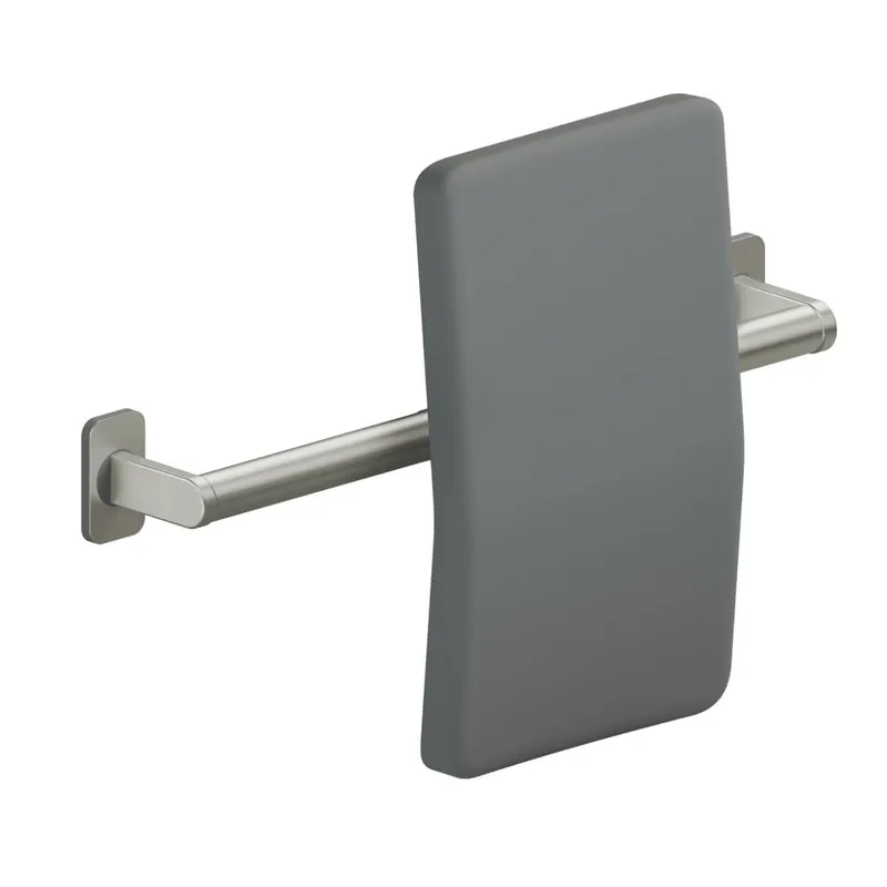 LEH WC-Rückenlehne Evolution Edelst./PU 30/167x519x392 matt gebürstet/anthrazit