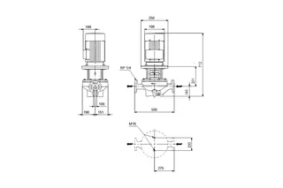 GRUNDFOS Trockenläuferpumpe TP80-150/4-A-F-A-BQQE PN16 3x400V – Bild 2