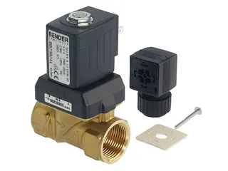BENDER Magnetventil stroml. geschl.Typ1 0,1-10bar,IP65,EPDM,90C,DN32 230V50HzAC