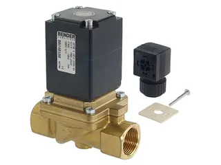 BENDER Magnetventil stroml. geschl.Typ6 0-16bar,IP65,EPDM.,120C,DN12 24VDC