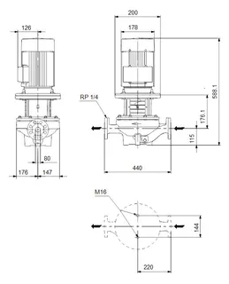 GRUNDFOS Trockenläuferpumpe TP80-70/4-A-F-A-BQQE PN16 3x400V – Bild 2