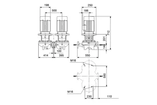 GRUNDFOS Trockenläuferpumpe TPD100-200/2-A-F-A-BQQE PN16 3x400V – Bild 2