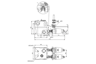 GRUNDFOS Fäkalienhebeanlage Multilift MDV.65.80.40.2.51D/400 3x400V 4kW – Bild 2