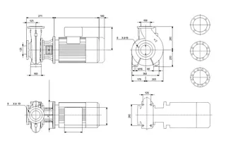 GRUNDFOS Blockpumpen Standard NB125-200/176-154 EUP A-F2-A-B 5,5kW – Bild 2