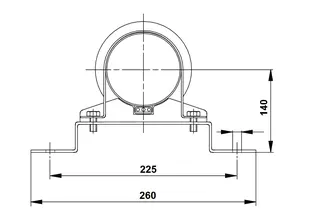 GRUNDFOS Zubehör für Unterwasserpumpen Auflageschellensatz 2 Stück D182/D135 – Bild 2